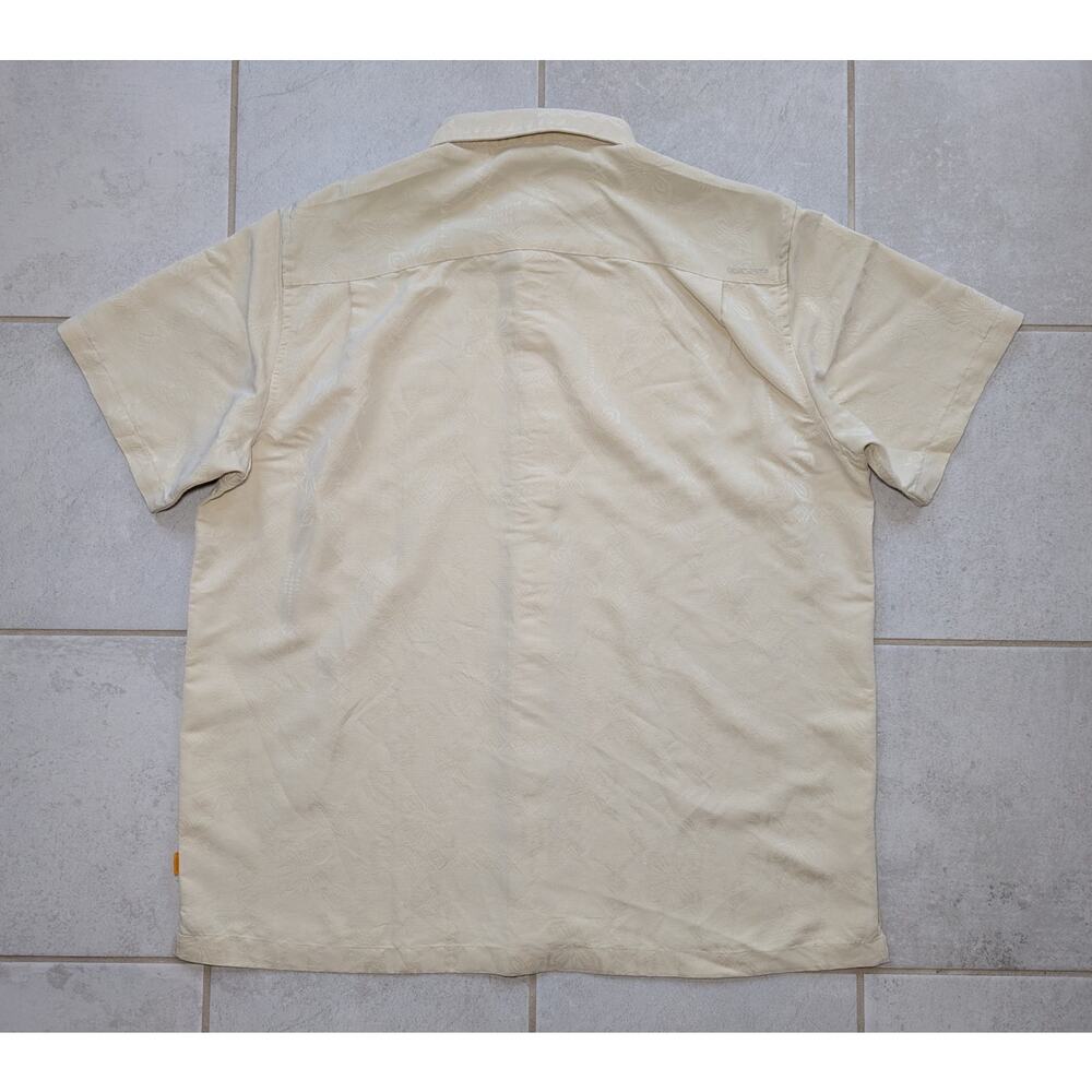 Quiksilver Men's XL Waterman Collection Camp Hawaiian Comfort Fit Textured - Picture 5 of 7